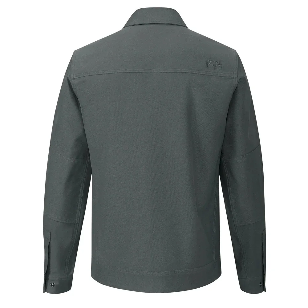 KUIU Brawley Canvas Jacket Mens L Gray Workwear Water-Resistant Full Zip Hunting